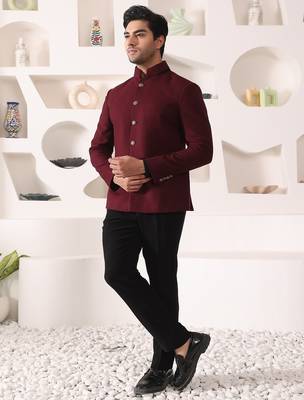 Wine rayon  blazer 4