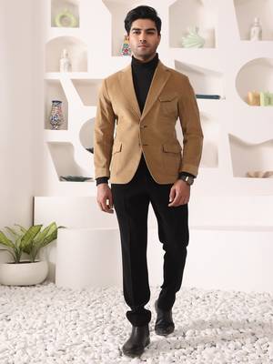 Beige corduroy  blazer 1