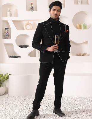 Black rayon tuxedo 3