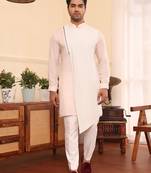 Pink cotton silk kurta pajama