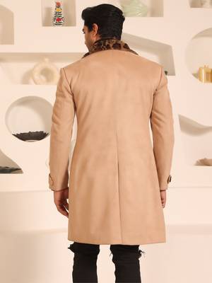 Beige suede  coat 2