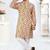 Off white heavy rayon printed kurta