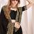 Black sequin embroidered work fendy two tone silk saree sari