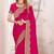 Magenta sequin embroidered work fendy two tone silk saree sari