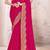 Magenta sequin embroidered work fendy two tone silk saree sari
