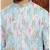 Blue heavy linen cotton print with cotton pyjama