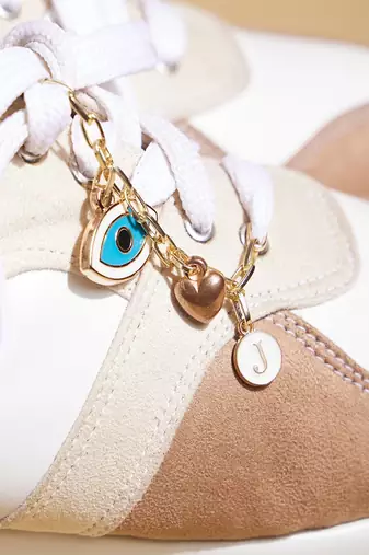 Beige solid leather wedges