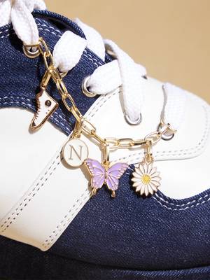 Blue solid denim wedges 5