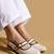 White solid leather ballerinas