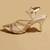 Gold solid leather heels