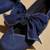 Blue solid denim ballerinas