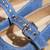 Blue solid denim ballerinas