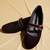 Black solid velvet ballerinas