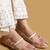 White embroidered satin ballerinas