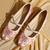 White embroidered satin ballerinas