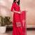 Women's Gorgeous Embroidery Vichitra Silk Fabric Straight Kurta, Sharara and Dupatta Set