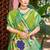 Sangam prints green kanjivaram silk woven work traditional saree