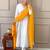 Women's Gorgeous Embroidery Chandrei Fabric Straight Kurta, Pant and Dupatta Set