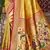 Sangam prints mustard kanjivaram silk woven work traditional saree