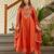 Women's Gorgeous Embroidery Vichitra Silk Fabric Flared Kurta, Pant and Dupatta Set