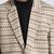 full sleeves solid elegance blazer - fawn