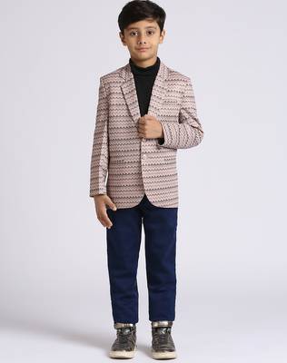 full sleeves solid elegance blazer - light purple 1