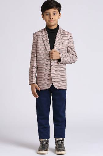 full sleeves solid elegance blazer - light purple