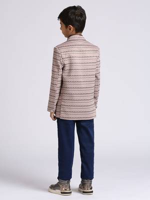 full sleeves solid elegance blazer - light purple 2
