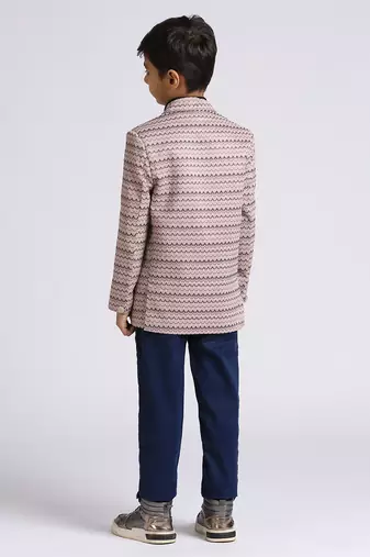 full sleeves solid elegance blazer - light purple