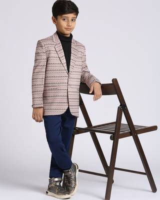 full sleeves solid elegance blazer - light purple 5