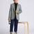 full sleeves solid elegance blazer - green