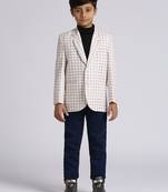 full sleeves solid elegance blazer - fawn