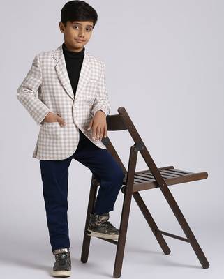 full sleeves solid elegance blazer - fawn 5