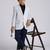 full sleeves solid elegance blazer - grey