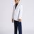 full sleeves solid elegance blazer - white