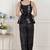 floral printed black pure cotton Co-ord set