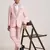 suit set full sleeves blazer, shirt, pant and waist coat with bow tie - pink