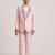 suit set full sleeves blazer, shirt, pant and waist coat with bow tie - pink