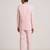 suit set full sleeves blazer, shirt, pant and waist coat with bow tie - pink