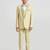 suit set full sleeves blazer, shirt, pant and waist coat with bow tie - pista green