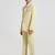 suit set full sleeves blazer, shirt, pant and waist coat with bow tie - pista green