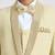 suit set full sleeves blazer, shirt, pant and waist coat with bow tie - pista green