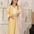 Elegant Yellow chanderi suit set with organza dupatta