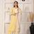 Elegant Yellow chanderi suit set with organza dupatta