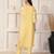 Elegant Yellow chanderi suit set with organza dupatta