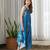 Blue printed cotton jumpsuit