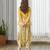 Yellow printed cotton co ord set
