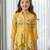 Yellow printed cotton co ord set