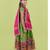 Kutchi emboidered green girls chaniya choli with dupatta (tcc-wave) - green