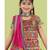 Kutchi emboidered green girls chaniya choli with dupatta (tcc-wave) - green